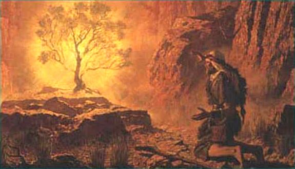 Moses and the Burning Bush by Arnold Friberg